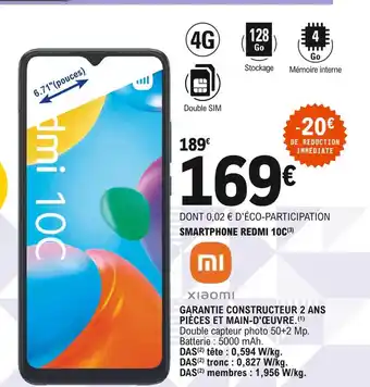 Smartphone redmi 10c xiaomi