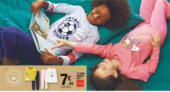 E.Leclerc Pyjama enfant bio tissaia offre