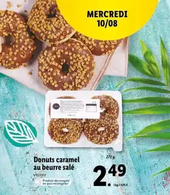 Lidl Donuts caramel au beurre salé offre