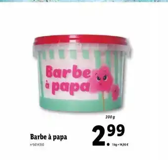 Lidl Barbe à papa offre
