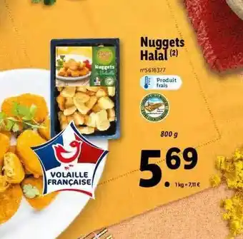 Lidl Nuggets halal offre