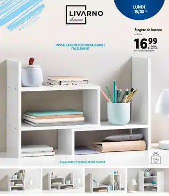 Lidl Étagère de bureau livarno home offre