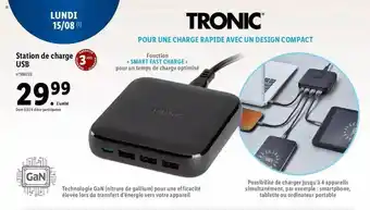Lidl Station de charge usb tronic offre