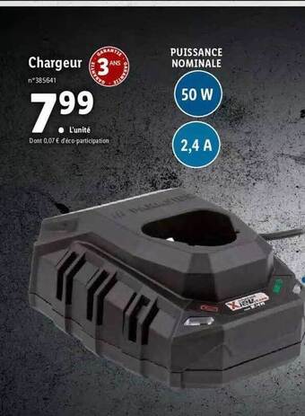 Lidl Chargeur offre