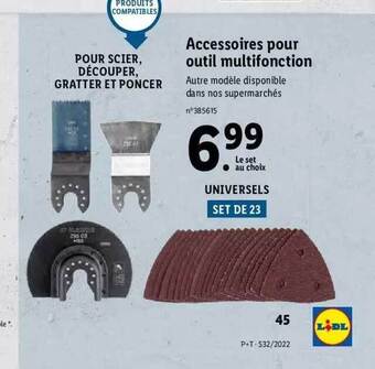 Lidl Accessoires pour outil multifonction offre