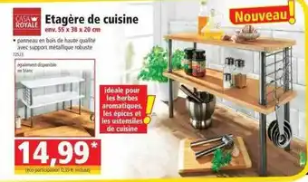 Norma Étagère de cuisine casa royale offre