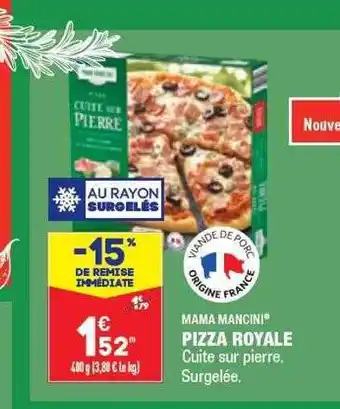 ALDI Mama mancini pizza raoyale offre