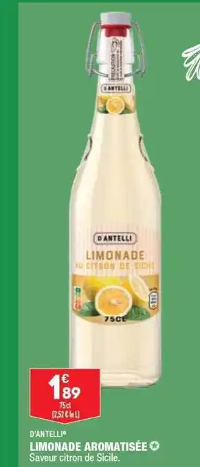 ALDI D'antelli limonade aromatisée offre