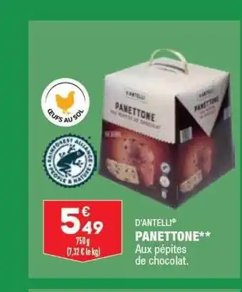 ALDI D'antelli panettone offre