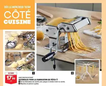 ALDI Ustensiles pour la fabrication de pâtes home creation kitchen offre