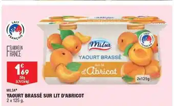 ALDI Yaourt brassé sur lit d'abricot milsa offre