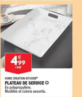 ALDI Plateau de service home creation kitchen offre