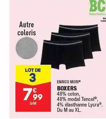 ALDI Boxers enrico mori offre