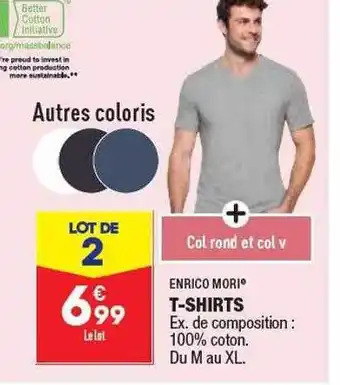 ALDI T-shirts enrico mori offre