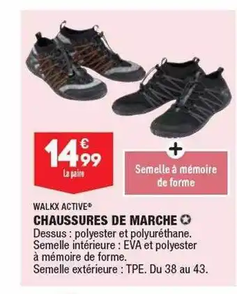 ALDI Chaussures de marche walkx active offre