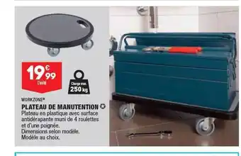 ALDI Plateau de manutension workzone offre
