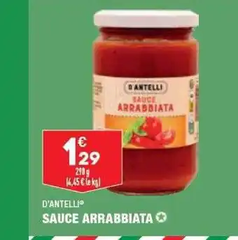 ALDI Sauce arrabbiata d'antelli offre