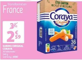 Auchan Surimi l'original coraya offre