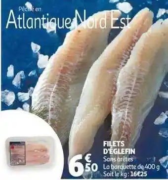 Auchan Filets d'églefin offre