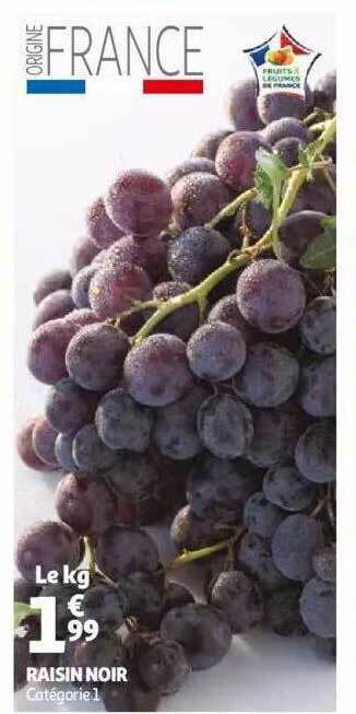 Auchan Raisin noir offre