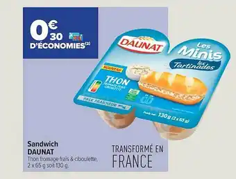 Carrefour City Sandwich daunat offre