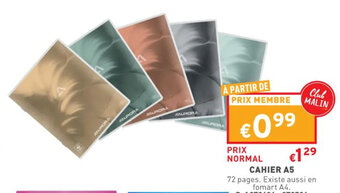 Trafic Cahier A5 offre