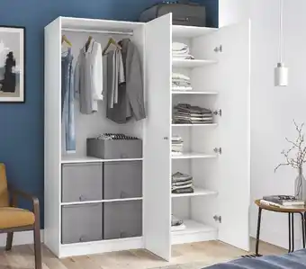 Leroy Merlin DRESSING SEMI-OUVERT 2 PORTES BLANC SPACEO HOME offre