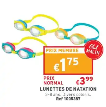 Lunettes de natation
