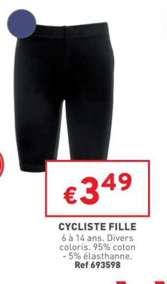 Trafic Cycliste fille offre