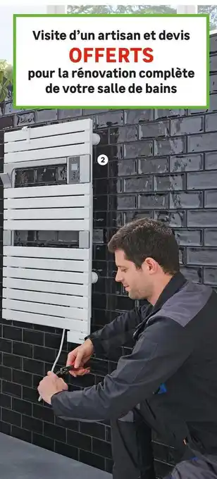 Leroy Merlin SÈCHE-SERVIETTES ÉLECTRIQUE À INERTIE FLUIDE ASAMA CONNECTÉ offre