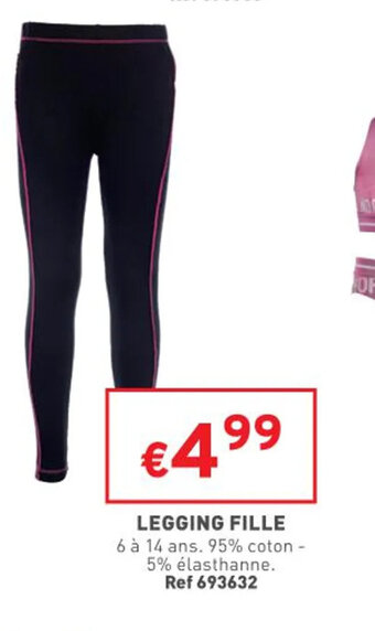 Trafic Legging fille offre