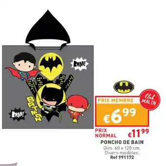 Trafic Poncho De Bain offre