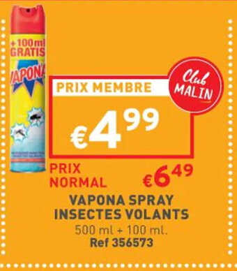 Trafic Vapona spray insectes volants offre