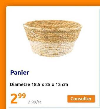 Action Panier offre