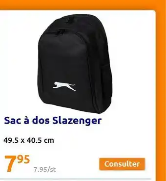 Action Sac à dos slazenger offre