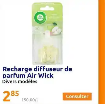 Action Recharge diffuseur de parfum air wick offre