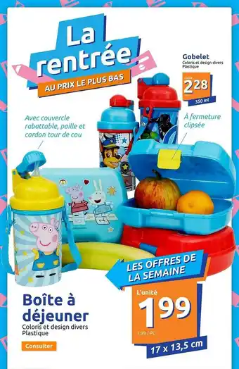 Action Boîte à déjeuner offre