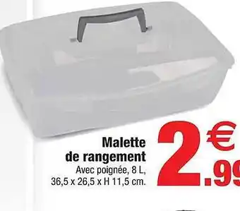 Bazarland Malette de rangement offre