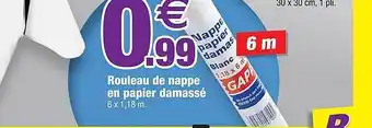 Bazarland Rouleau de nappe en papier damassé offre