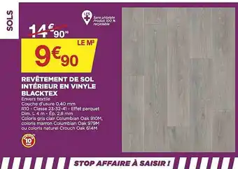 Bricomarché Revêtement de sol intérieur en vinyle blacktex offre