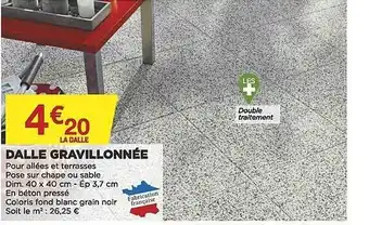 Bricomarché Dalle gravillonnée offre