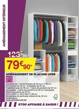Aménagement de placard uper