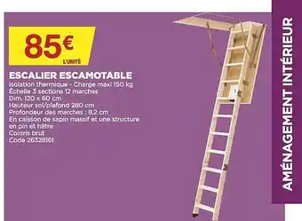 Escalier escamotable
