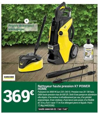 Bricorama Nettoyeur haute pression k7 power home kärcher offre