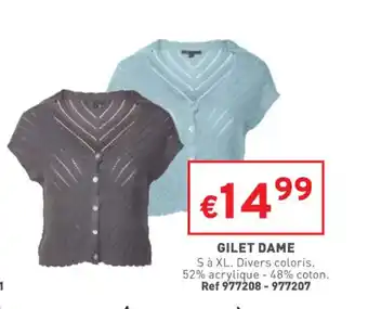 Trafic Gilet dame offre