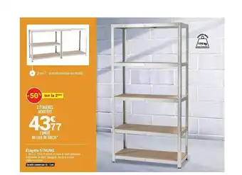 Bricorama Étagères strong offre