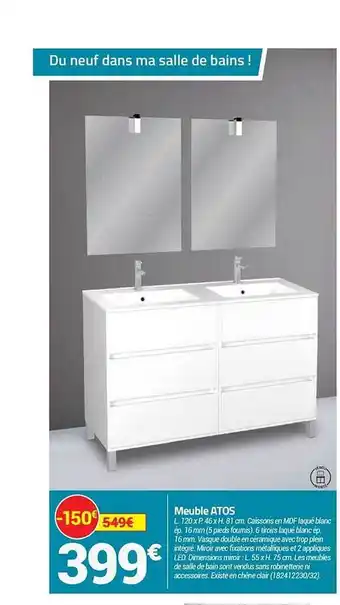 Bricorama Meuble atos offre