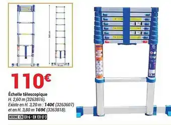 Bricorama Échelel télescopique offre