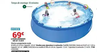 Bricorama La piscine autoportative intex offre
