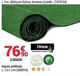 Bricorama Gazon artificiel offre